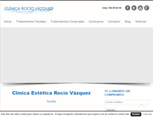Tablet Screenshot of clinicarociovazquez.com